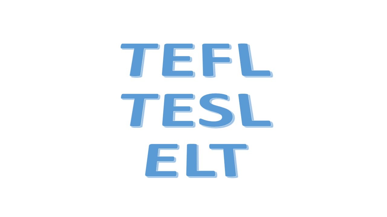 TEFL acronyms